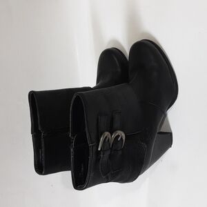 BOC leather ankle booties women 7/38 western festival casual Y2K  casual event